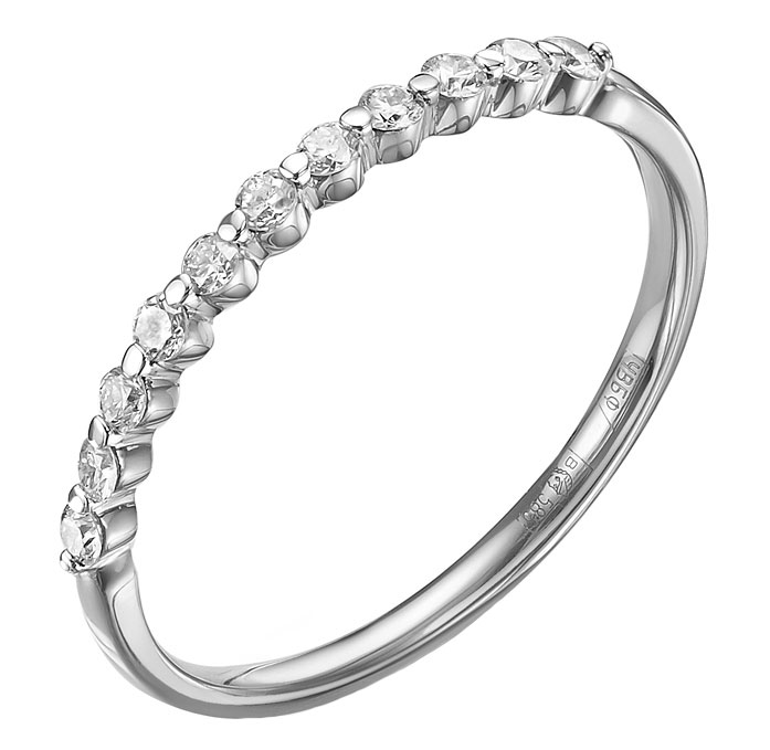 

Кольцо из белого золота с бриллиантом р. 18 RoseGrace 5-5639-103-1B, 5-5639-103-1B
