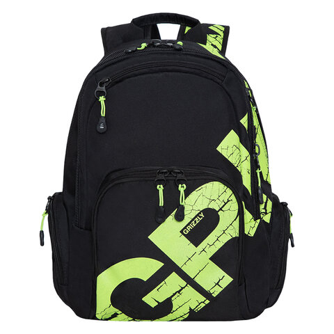 

Рюкзак Grizzly RU-423-12/3 BLACK/LIGHT GREEN арт. 271216