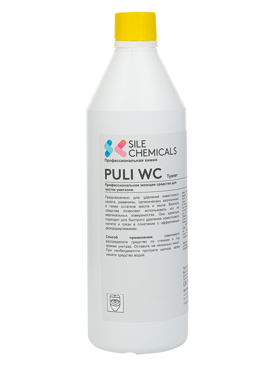 фото Профессиональное моющее средство sile chemicals puli ws для чистки унитазов, италия, 1л