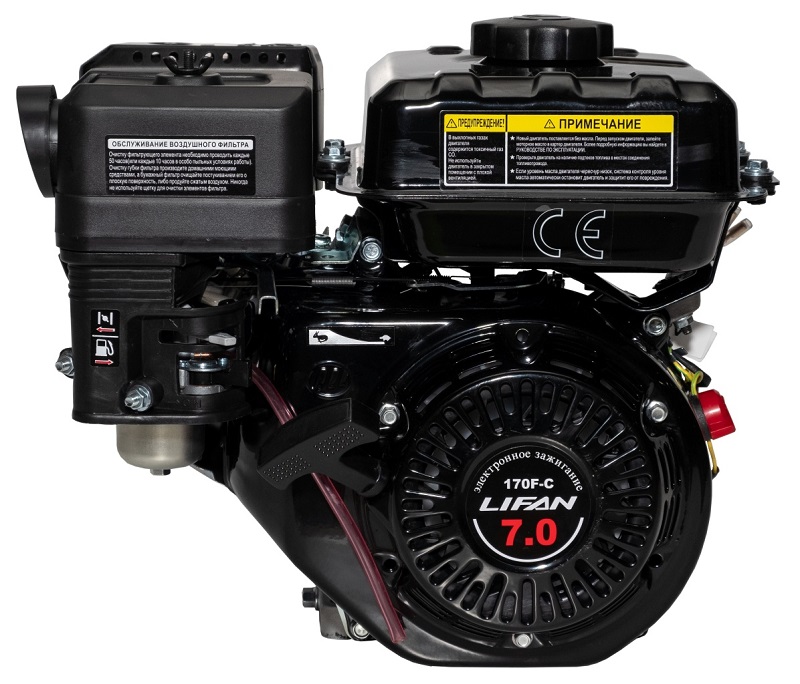 

Двигатель бензиновый Lifan 170F-C Pro D20 7А, 170F-C Pro