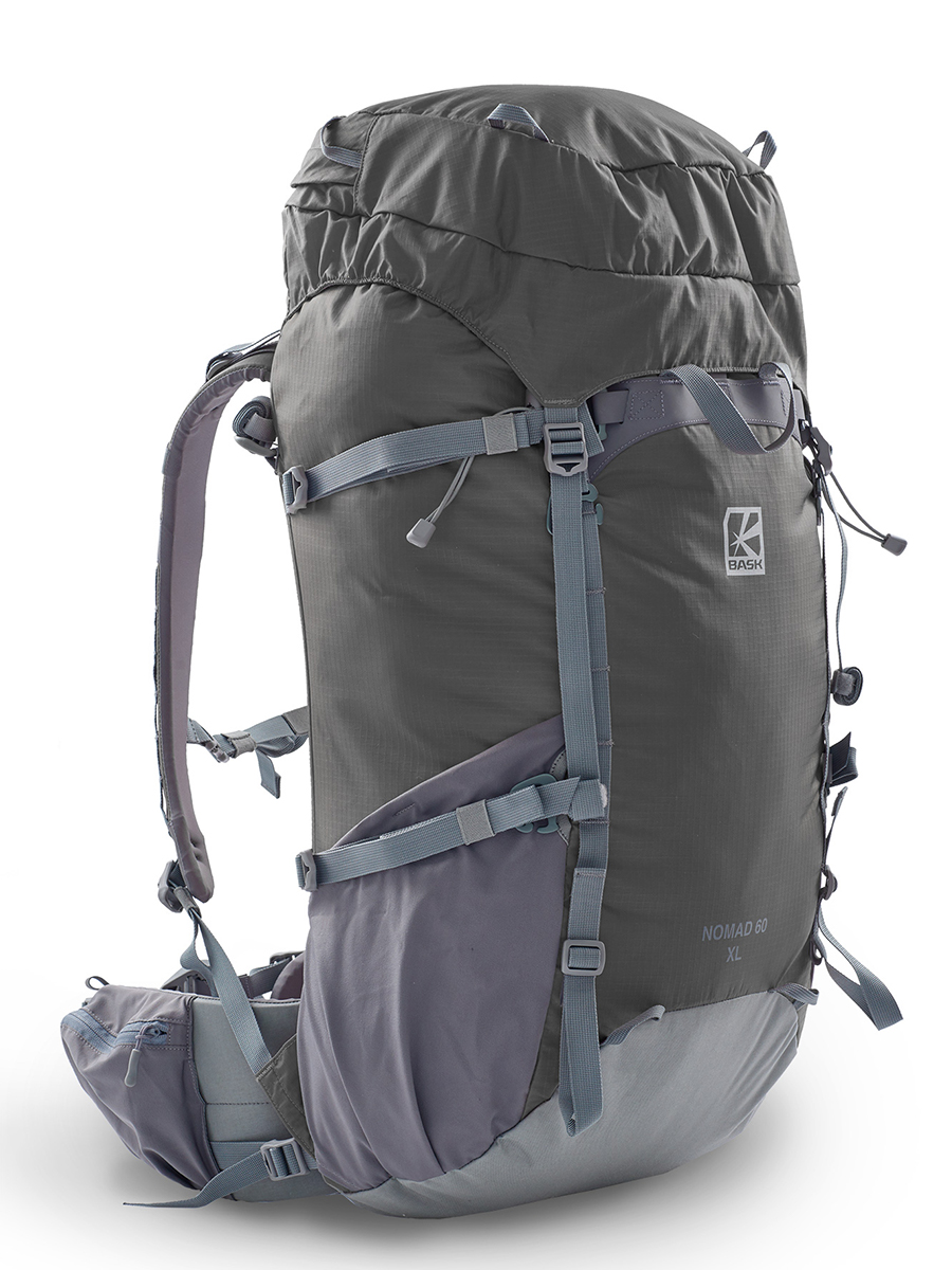 фото Рюкзак треккинговый bask nomad 60 xl 60 л темно-серый