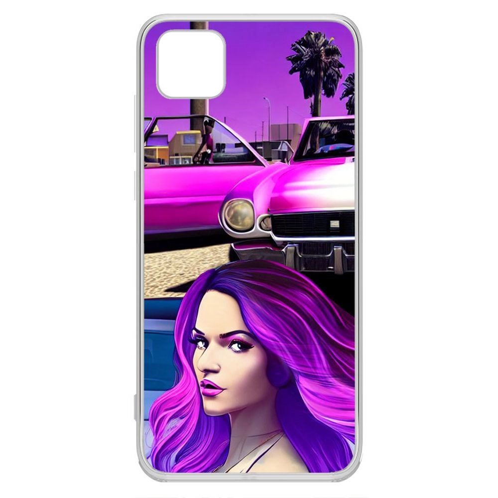 

Чехол-накладка Krutoff Clear Case Жизнь в розовом для Huawei Y5P