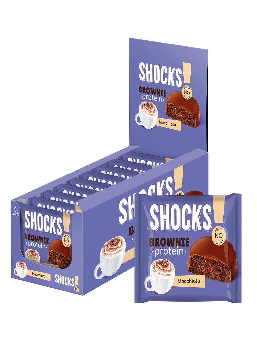 

Брауни SHOCKS Кофе с молоком, 9 шт по 50 г