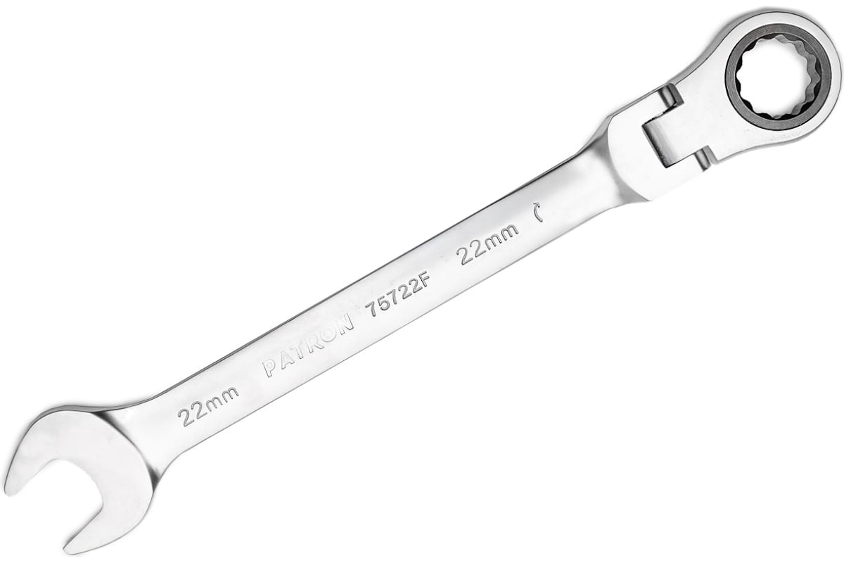 

PATRON P-75722 Ключ комбинированный трещоточный, 22 мм