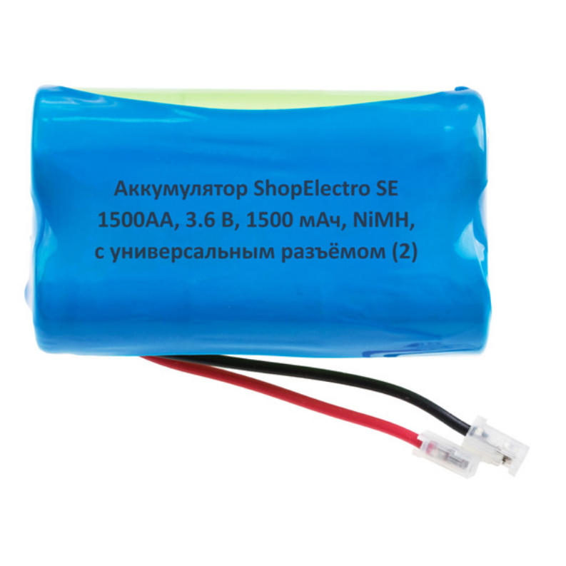 

Аккумулятор SE1500АА, 3.6 В, 1500 мАч/ 3.6 V, 1500 mAh, NiMH,с универсальным разъемом 9801