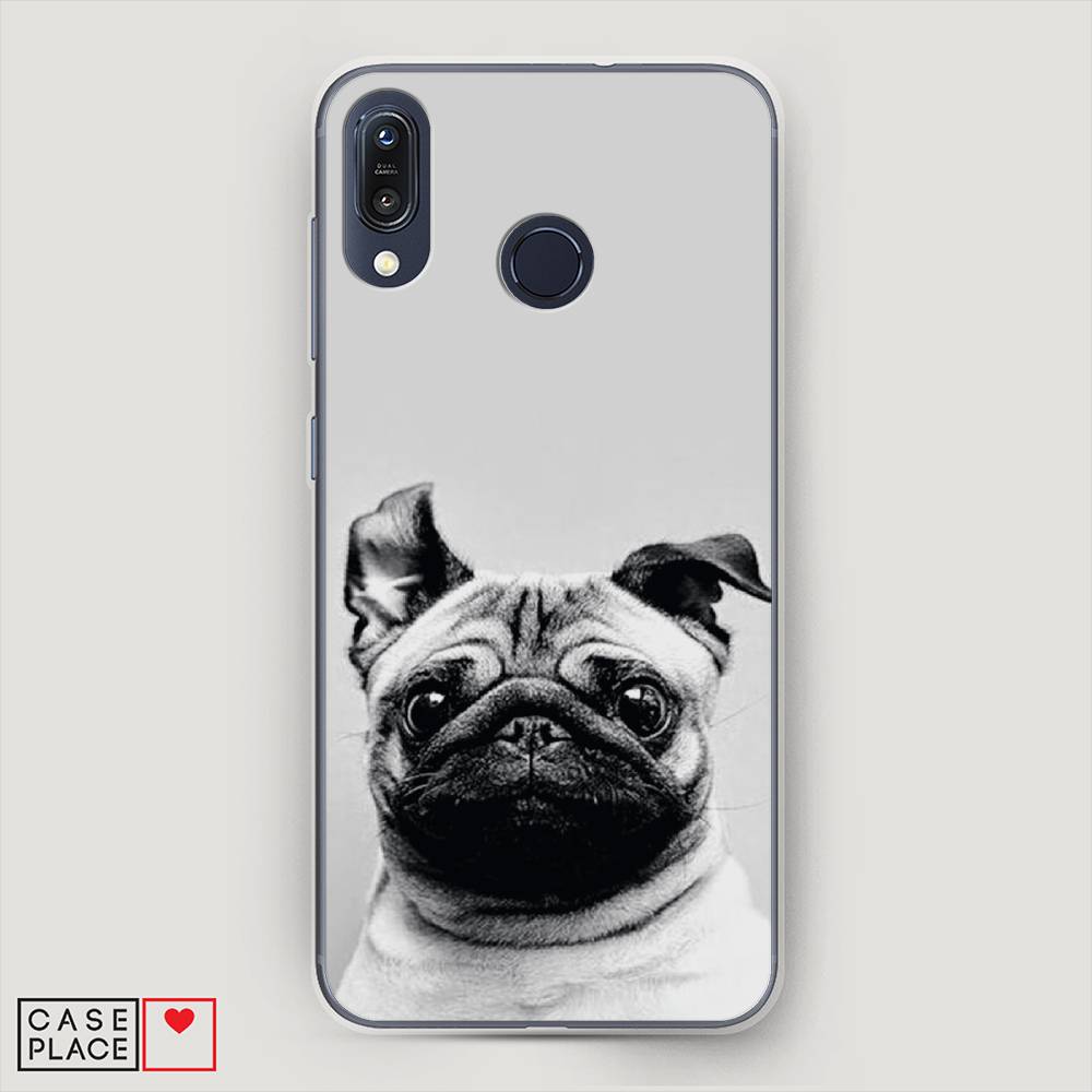 

Чехол Awog на ASUS ZenFone Max M1 ZB555KL "Ушастый мопс", Серый, 43250-1