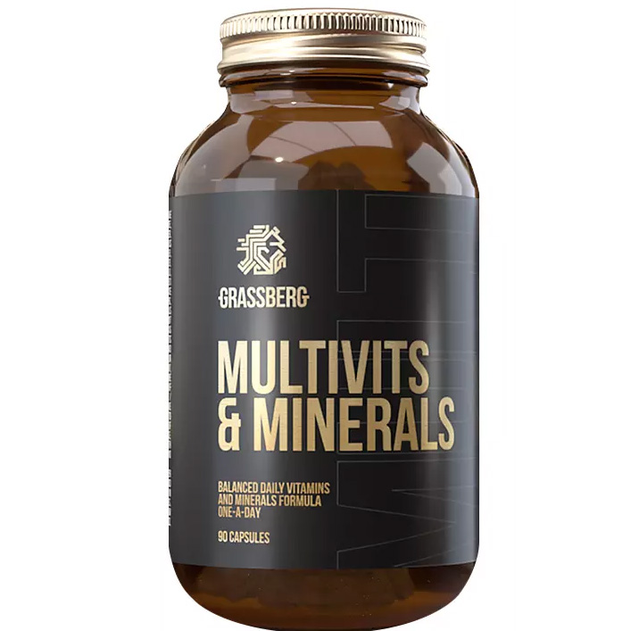 Витаминно-минеральный комплекс Grassberg Multivits & Minerals 90 капсул