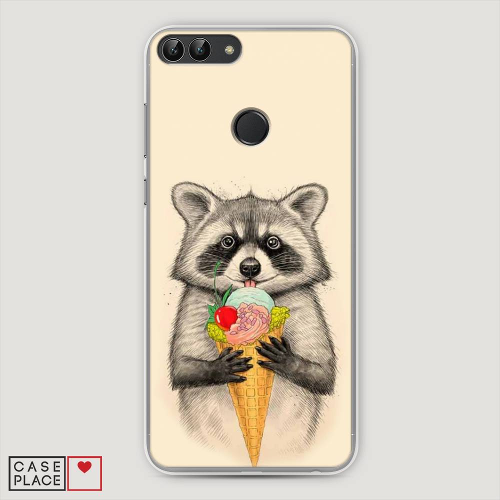

Чехол Awog "Енот с мороженым" для Huawei P Smart