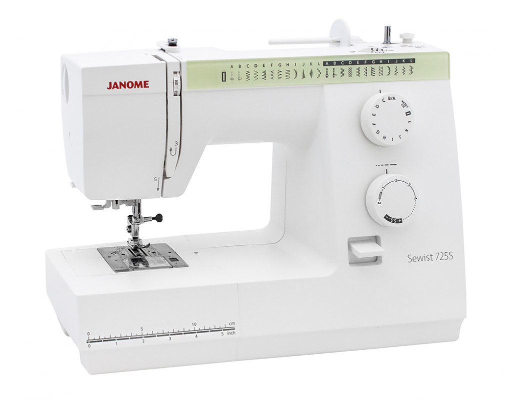 Швейная машина Janome Sewist 725 S белый, зеленый