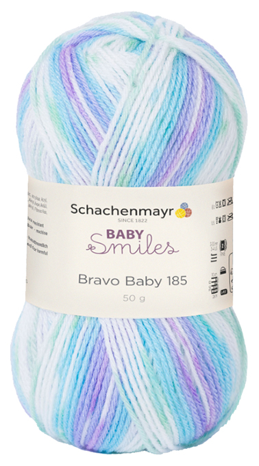 

Пряжа для вязания Schachenmayr Baby Smiles, Bravo Baby 185 MEZ, 9801212 (00194), Разноцветный, Bravo Baby 185