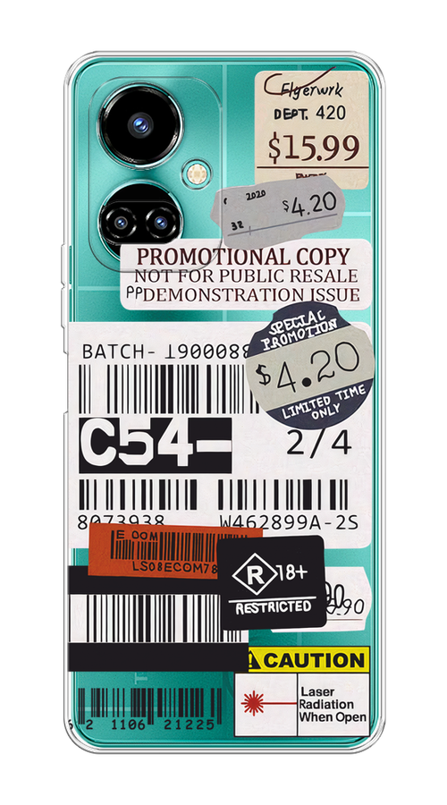 

Чехол на Tecno Camon 19/19 Pro 4G "Flight to Paris", Серый;бежевый, 302250-1