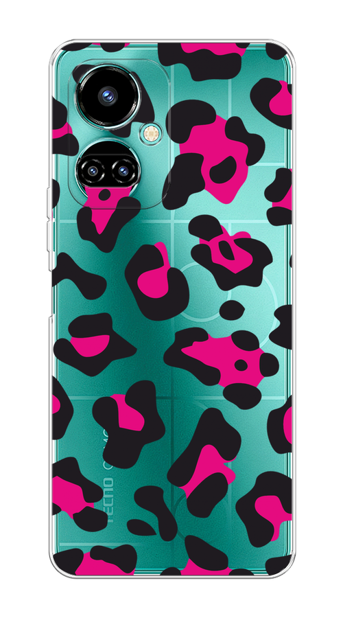 

Чехол на Tecno Camon 19/19 Pro 4G "Pink cow spots", Черный;розовый, 302250-1