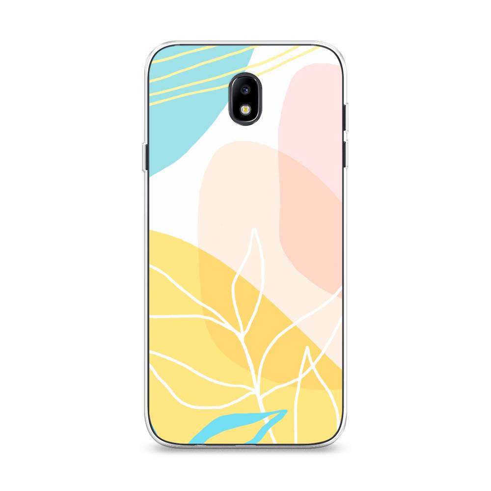 

Чехол Awog на Samsung Galaxy J7 2017 / Самсунг J7 2017 "Летнее настроение", Желтый;голубой;розовый, 23150-10