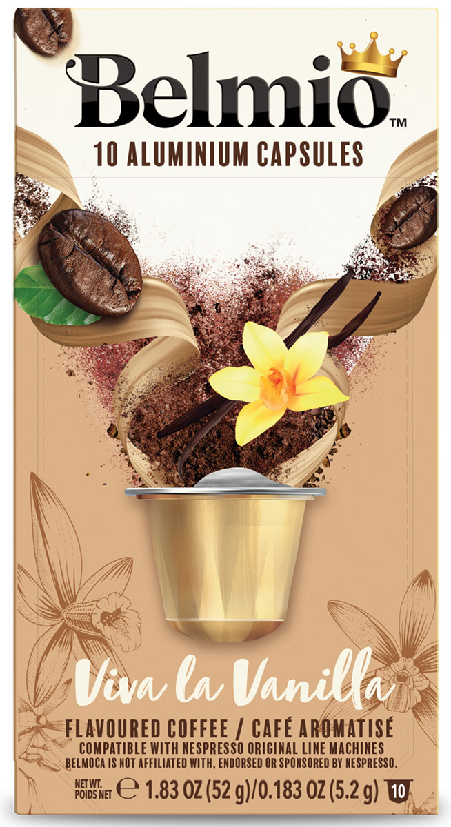 

Кофе в капсулах Belmio Viva La Vanilla, 10 шт, в алюминиевых капсулах Viva La Vanilla