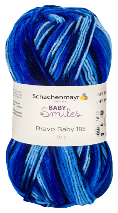 фото Пряжа для вязания schachenmayr baby smiles, bravo baby 185 mez, 9801212 (00182, marine)