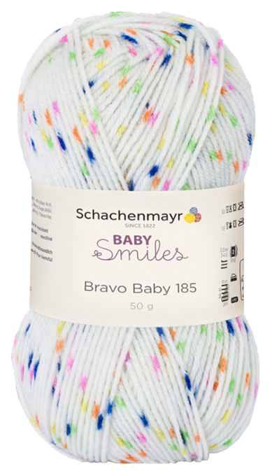 

Пряжа для вязания Schachenmayr Baby Smiles, Bravo Baby 185 MEZ, 9801212 (00181, confetti), Разноцветный, Bravo Baby 185