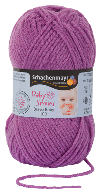 Пряжа для вязания Schachenmayr Baby Smiles, Bravo Baby 100 MEZ, 9807564 (01047)