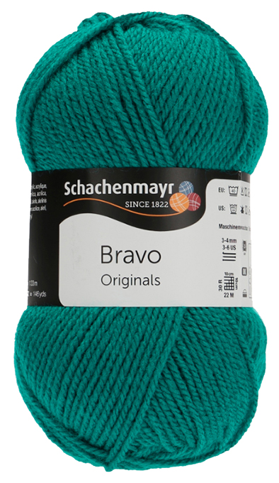 

Пряжа для вязания Schachenmayr Originals Bravo MEZ, 9801211 (08381), Зеленый, Bravo