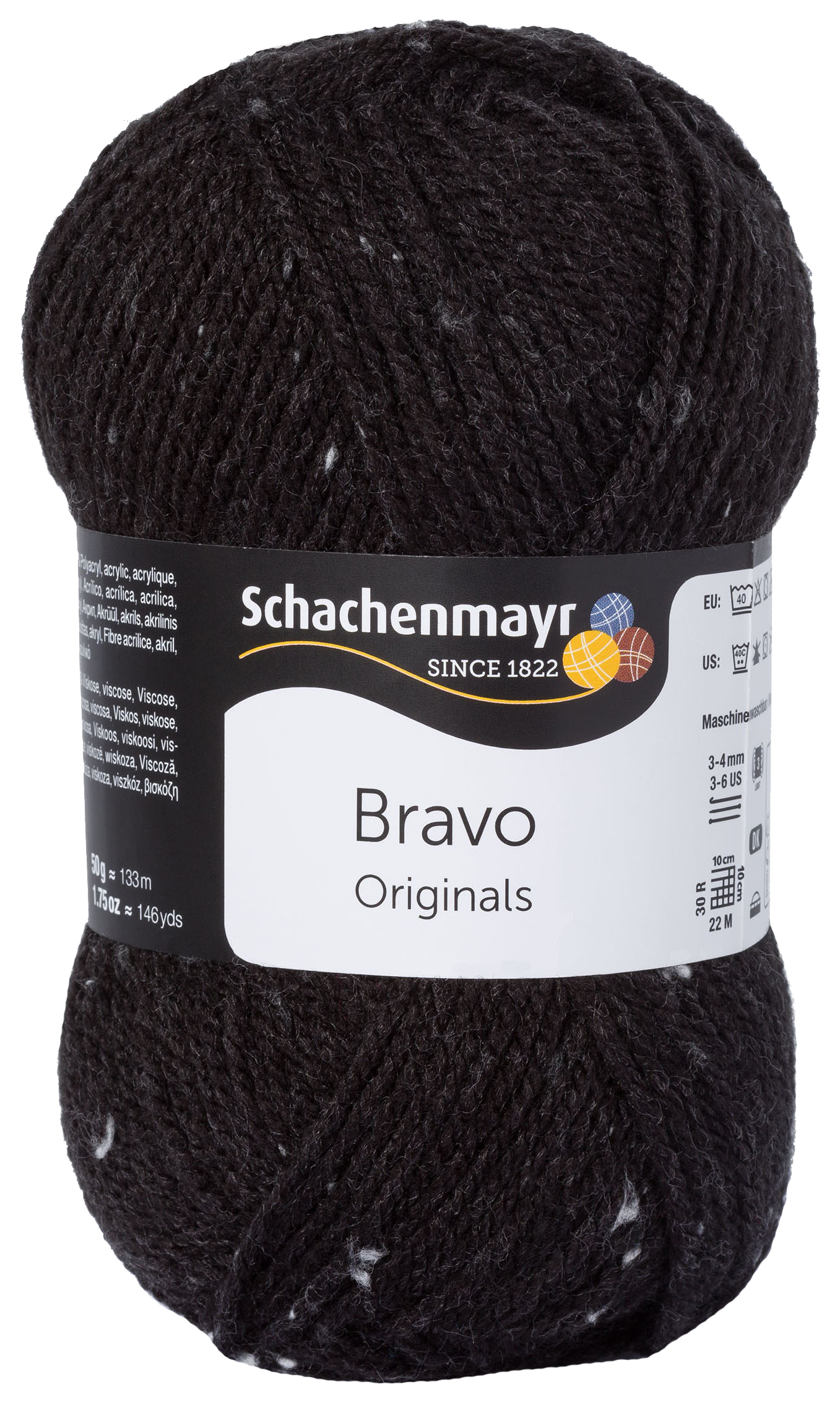 фото Пряжа для вязания schachenmayr 9801211 bravo original (08375, anthrazit tweed)