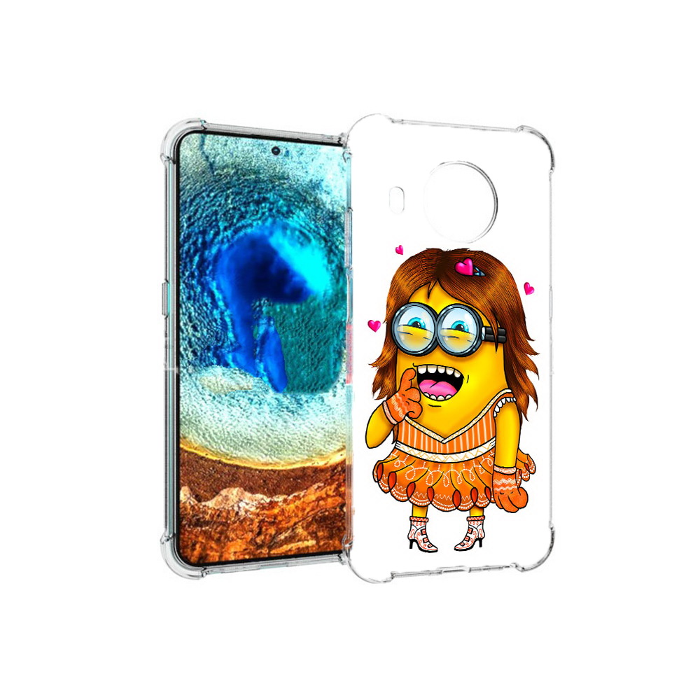 

Чехол MyPads Tocco для Nokia X20 Миньон девочка (PT159436.101.116), Прозрачный, Tocco