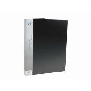 Папка с боковым зажимом COMIX А4 1000мкм черная + карман