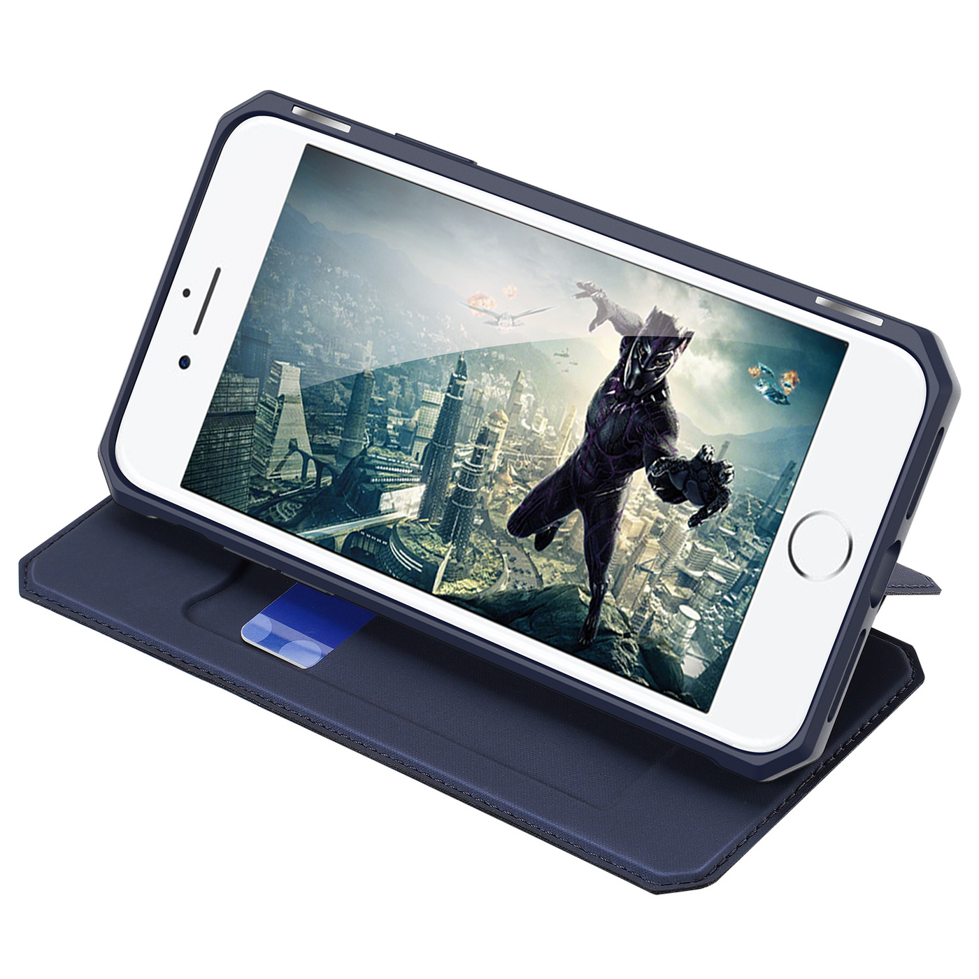 

Чехол книжка Dux Ducis для iPhone SE (2020)/7/8, Skin X синий, iPhone 7 / 8 / SE (2020)