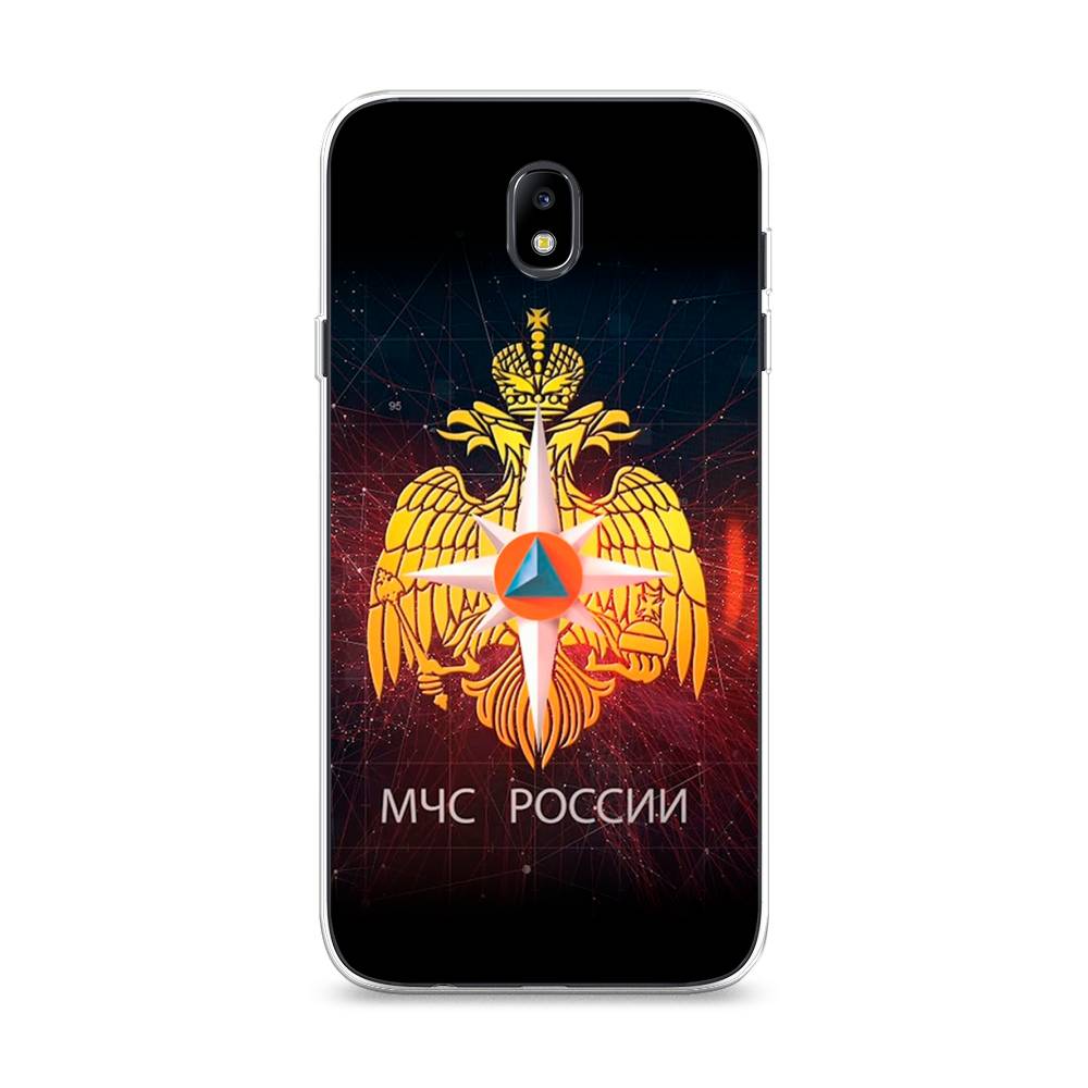 

Чехол Awog на Samsung Galaxy J7 2017 / Самсунг J7 2017 "МЧС России", Черный;желтый;красный, 23150-5