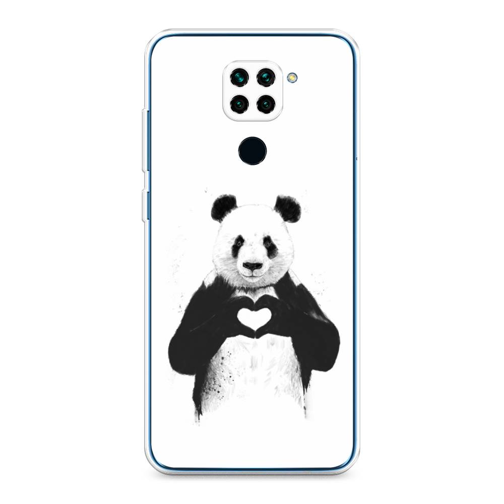 

Чехол Awog на Xiaomi Redmi 10X/Redmi Note 9 "Панда love", Разноцветный, 38150-10