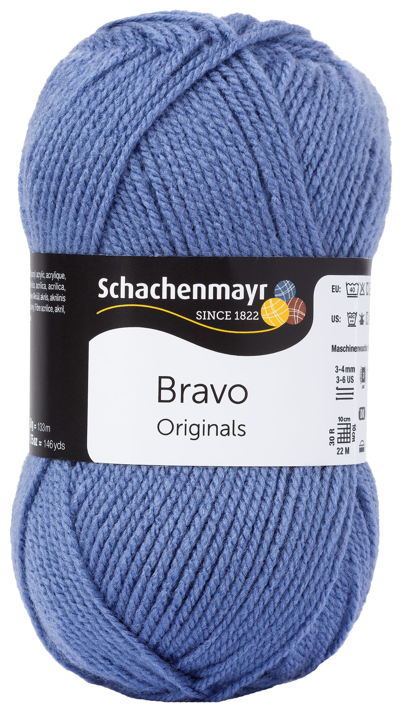 

Пряжа для вязания SCHACHENMAYR 9801211 Bravo original (08362, airforce), Синий, Bravo