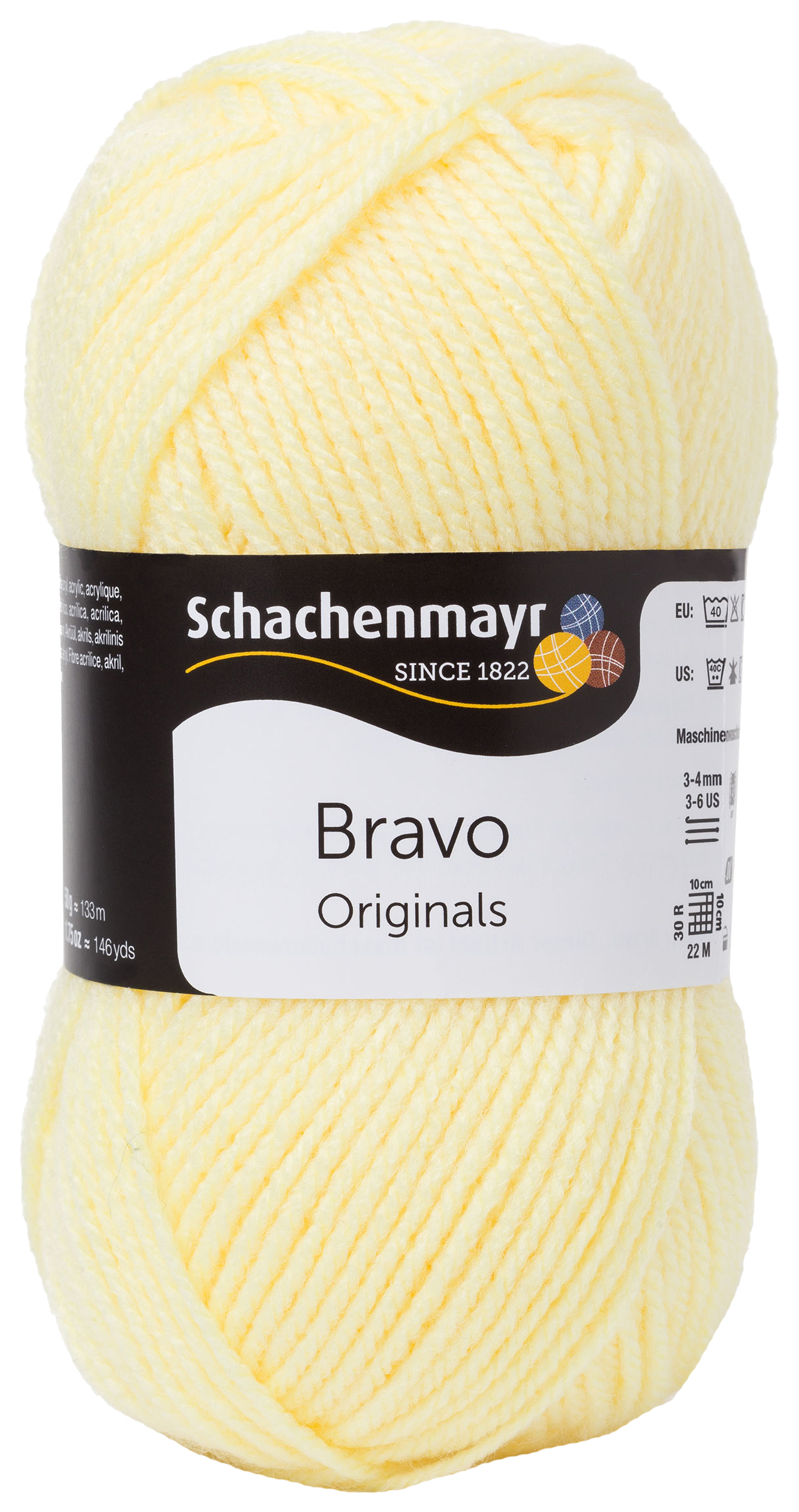 

Пряжа для вязания SCHACHENMAYR 9801211 Bravo original (08361, lemon), Желтый, Bravo