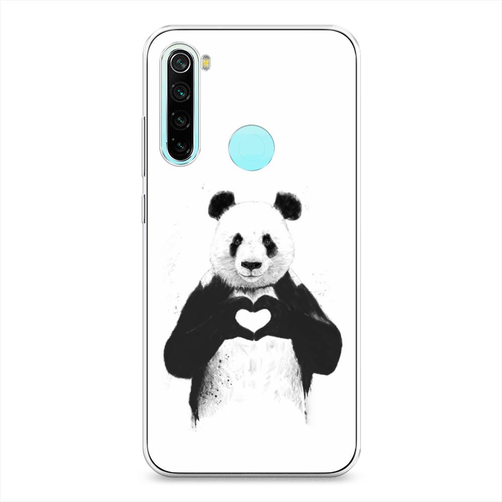 

Чехол Awog на Xiaomi Redmi Note 8 "Панда love", Разноцветный, 36550-10