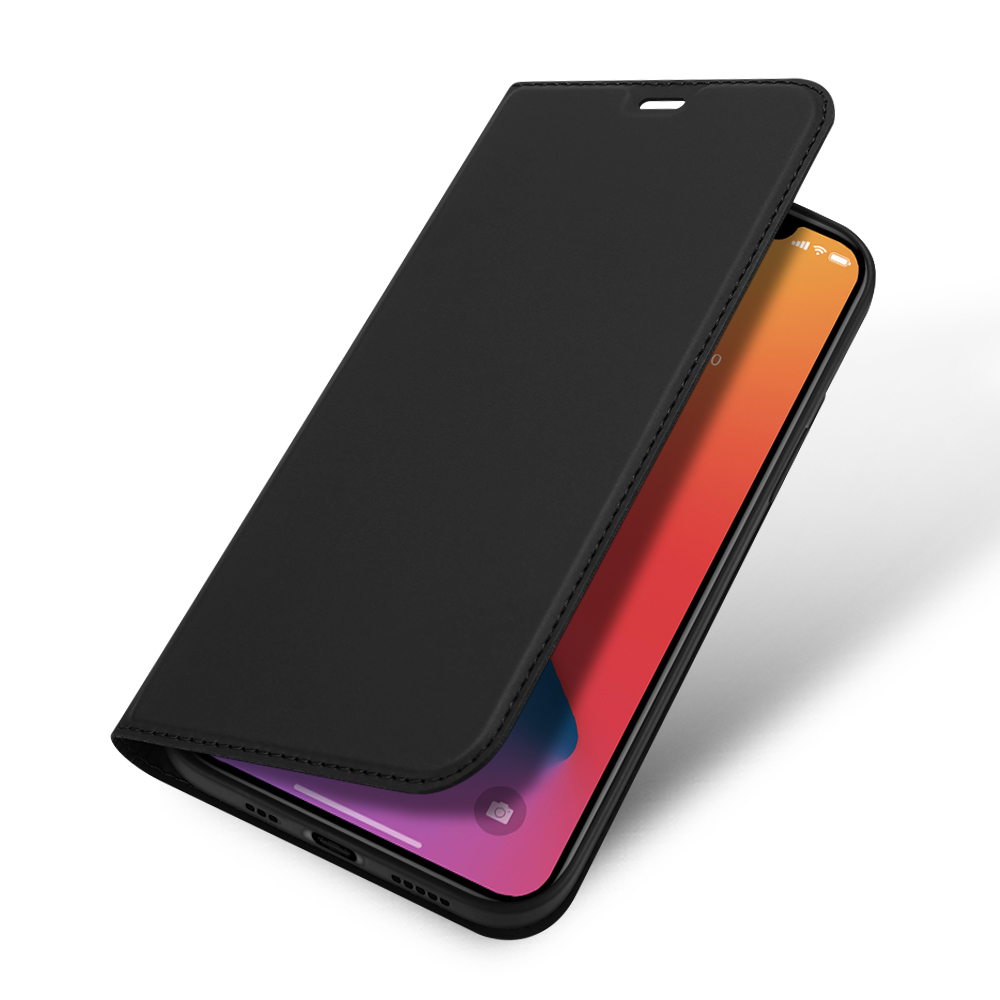 фото Чехол книжка для iphone 12 6.1"/12 pro 6.1", dux ducis skin series черный