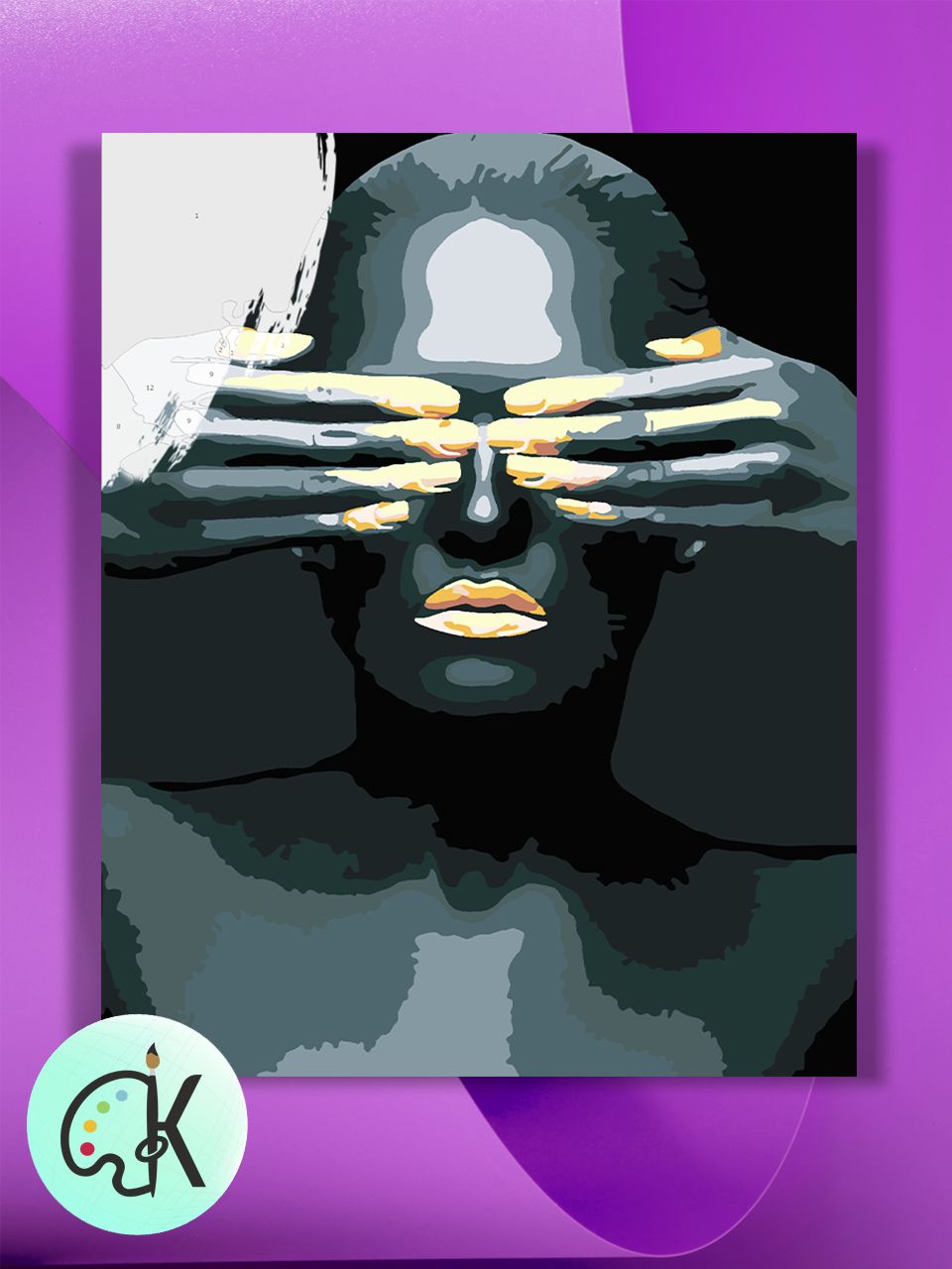 

Картина по номерам на холсте Культура Цвета Золотые пальцы, 40 х 50 см, Золотые пальцы