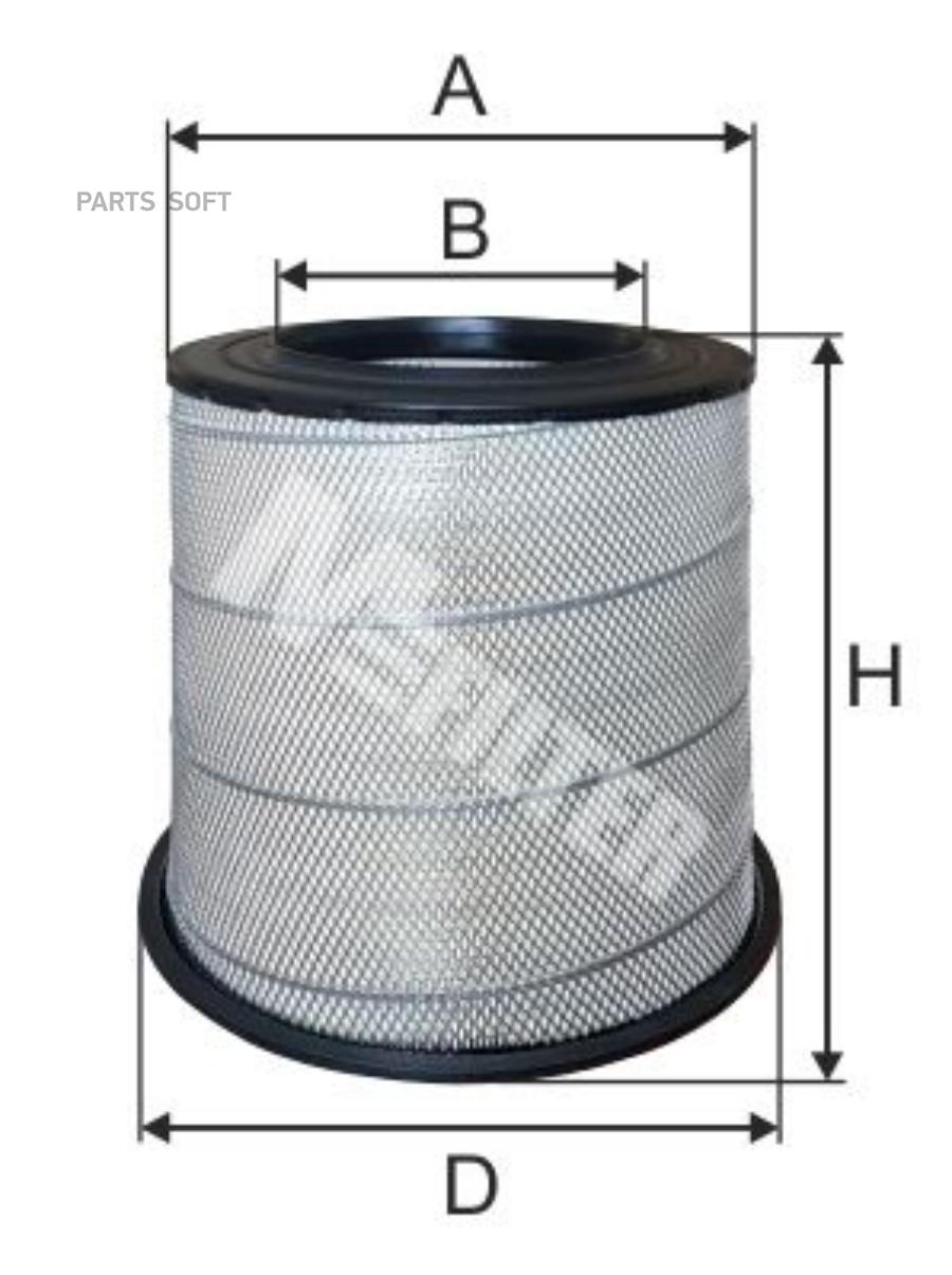 

Фильтр воздушный двигателя Mfilter A529