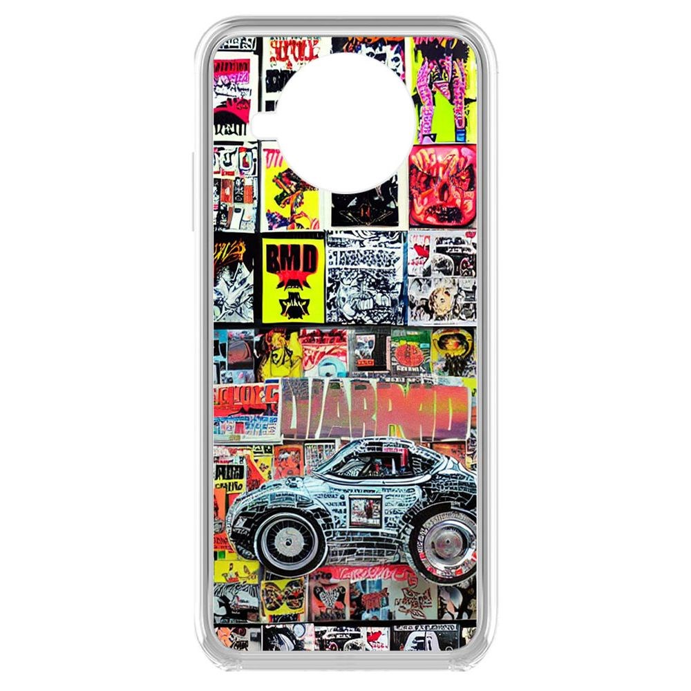 

Чехол-накладка Krutoff Clear Case Автопамфлет для Xiaomi Mi 10T Lite