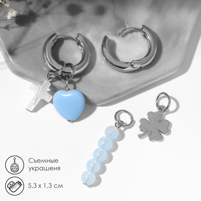 

Серьги из металла Queen fair 9321633, пластик, 9321633