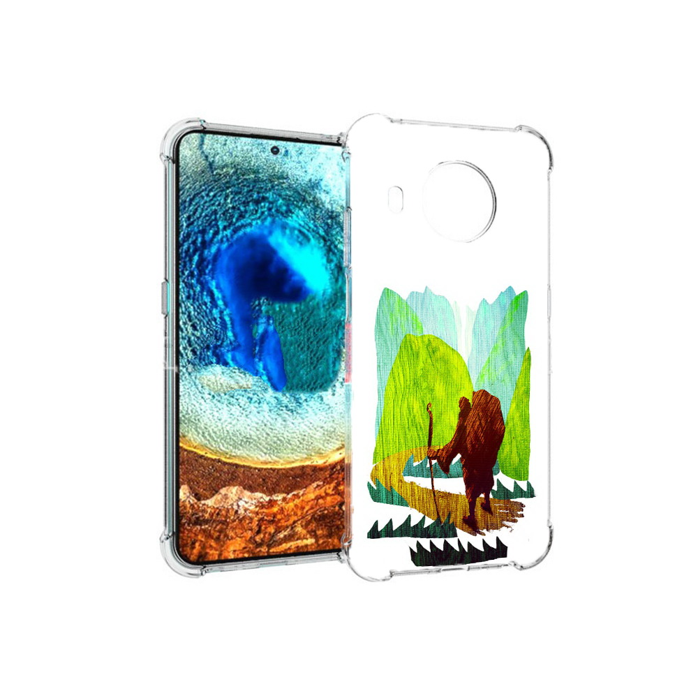 

Чехол MyPads Tocco для Nokia X20 Лесная тропа (PT159436.101.106), Прозрачный, Tocco