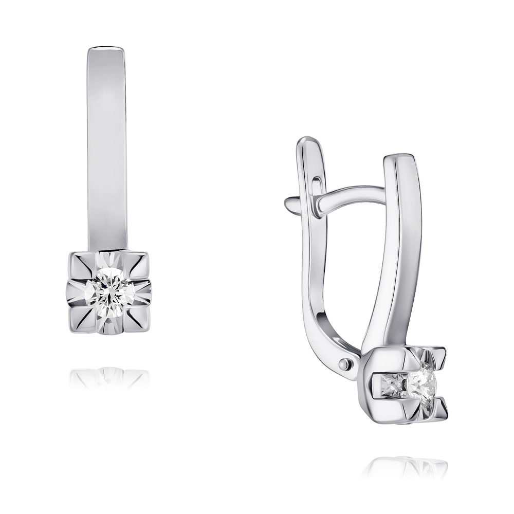 

Серьги из белого золота с бриллиантом ADAMAS 24039571/01-А51Д-41, 24039571/01-А51Д-41