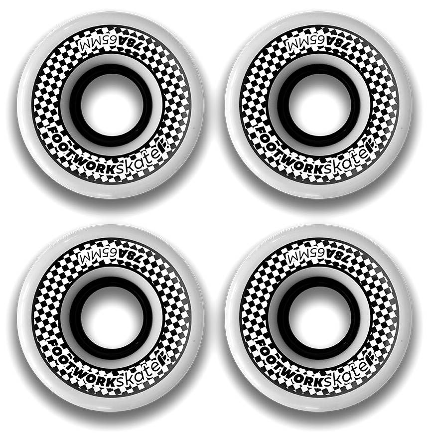 

Колеса для скейтборда Footwork Check 65 мм белый 4 шт., Check 65Mm 78A (Cruiser Shape)