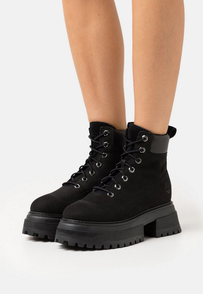 

Ботинки женские Timberland TI111N0BW черные 39.5 EU, Черный, TI111N0BW