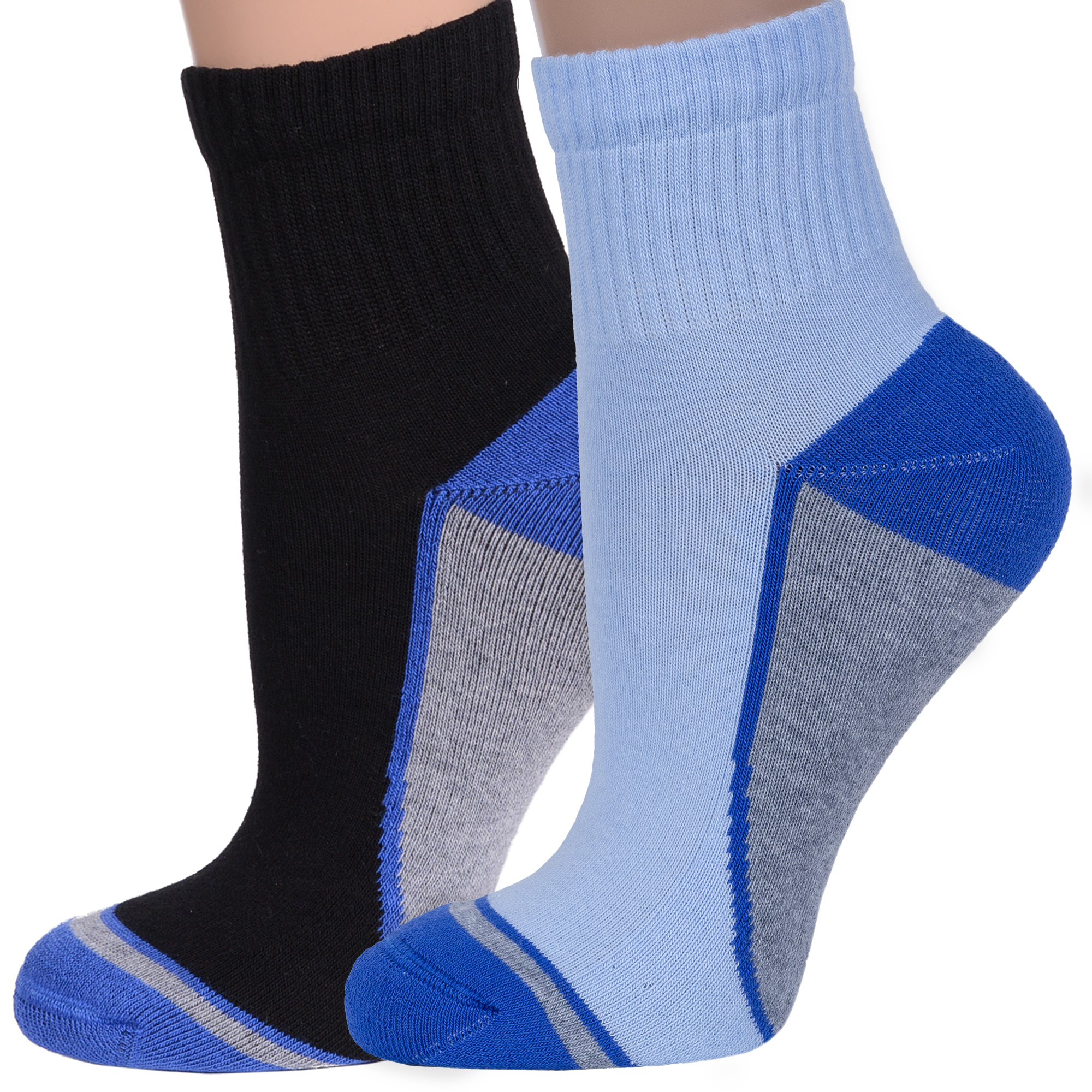 

Комплект носков женских Брестский чулочный комбинат 2-18С1320 разноцветных, Голубой;черный;серый;синий, 2-18С1320