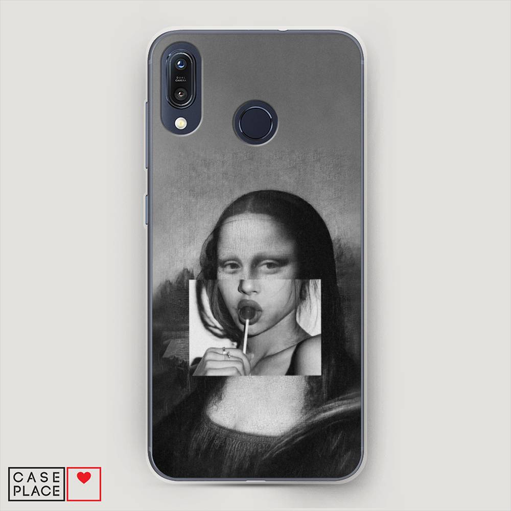 

Чехол Awog на ASUS ZenFone Max M1 ZB555KL "Mona Lisa sucking lollipop", Серый, 43250-9