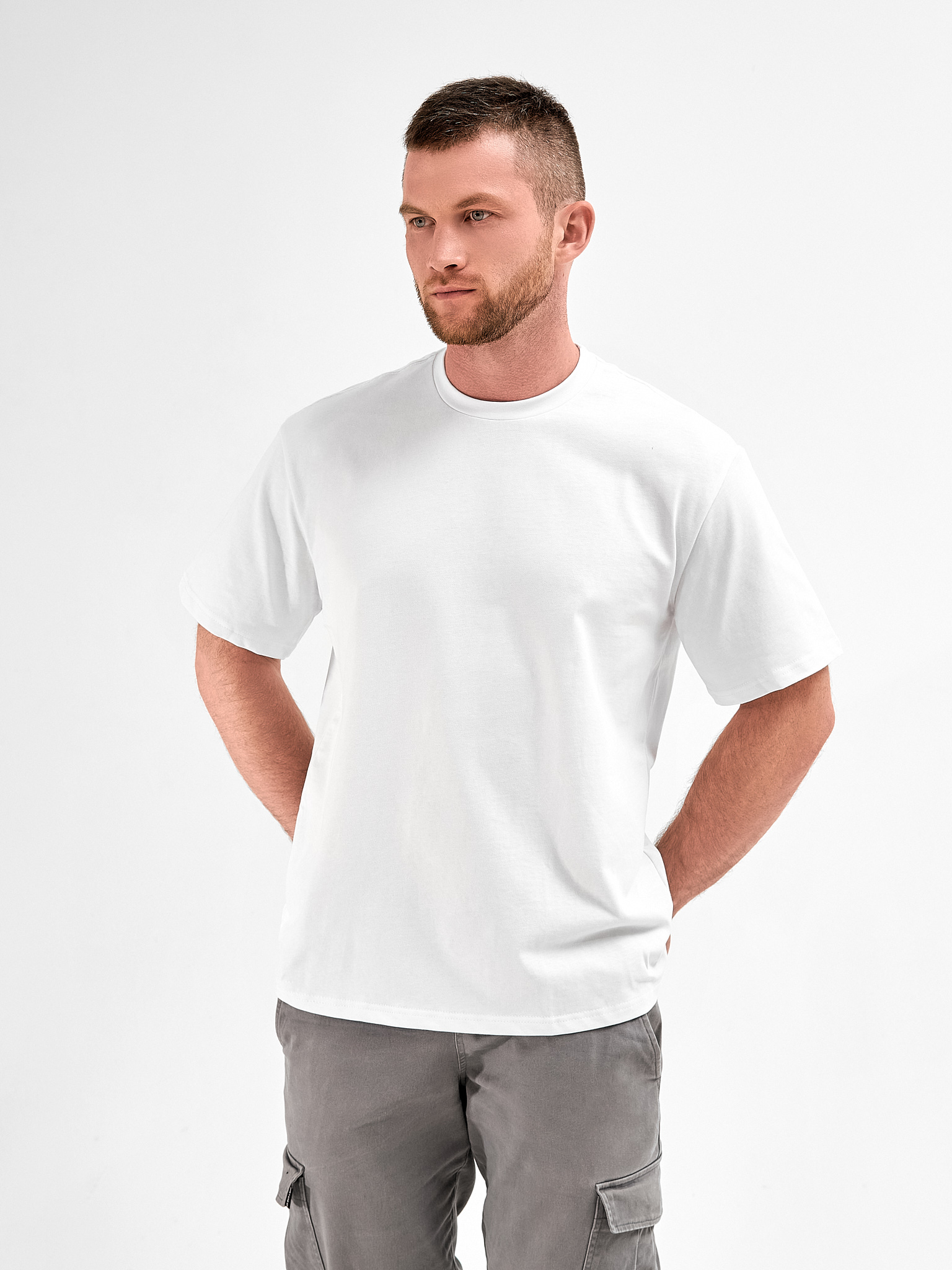 Футболка мужская Демидовская мануфактура 19 белая 54