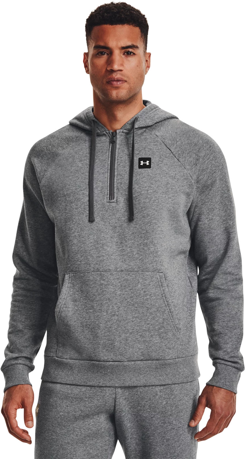 

Толстовка мужская Under Armour UA Rival Fleece 1/2 Zip HD серая 50-52, Серый, UA Rival Fleece 1/2 Zip HD