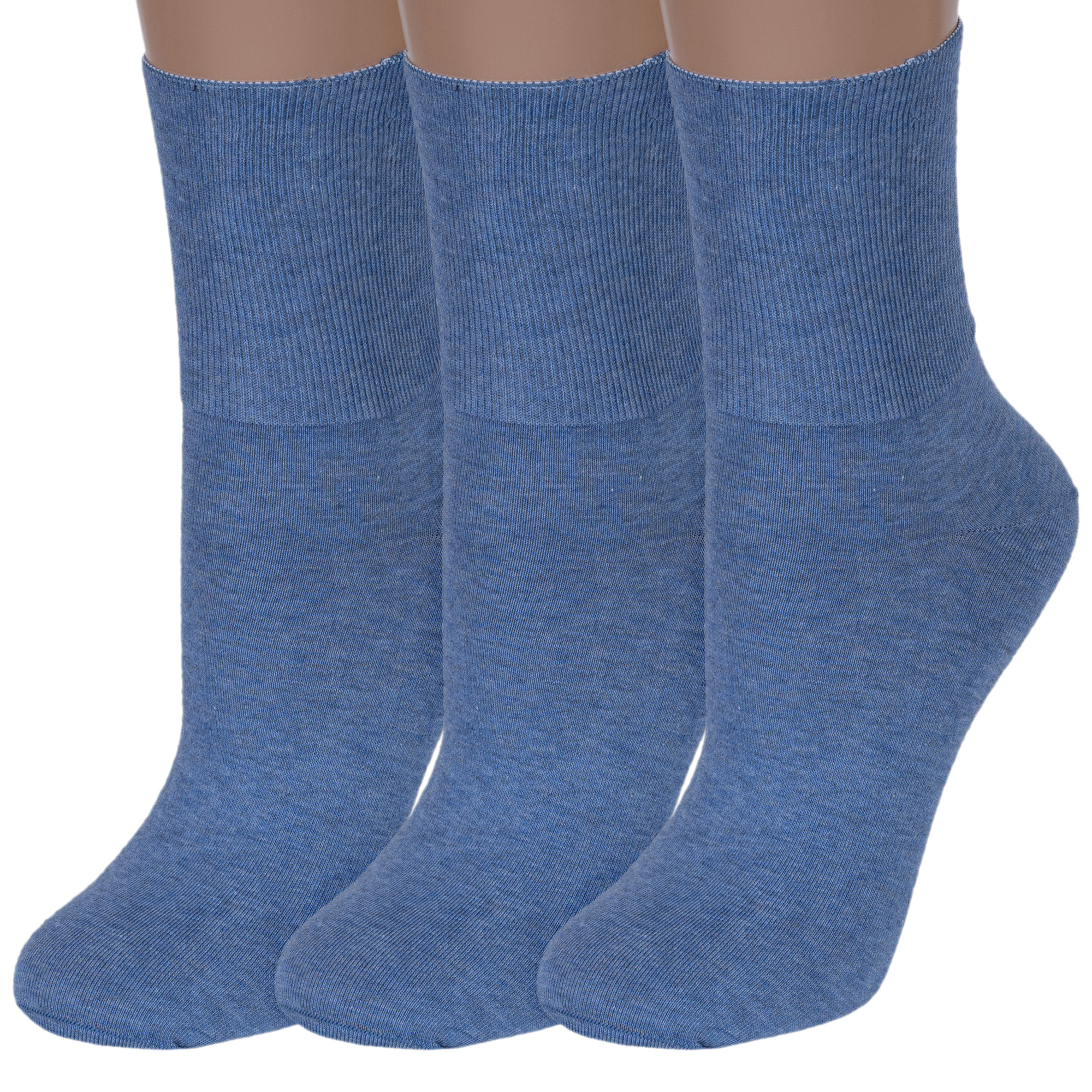 

Комплект носков женских Rusocks 3-Ж-1800 синих 23-25, 3-Ж-1800