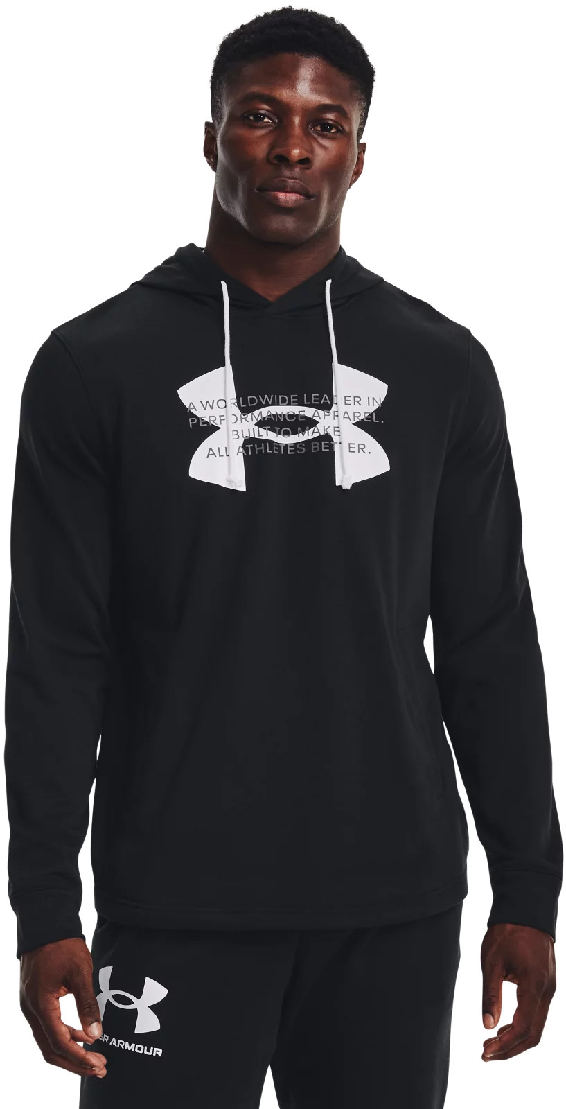 

Худи мужское Under Armour UA Rival Terry Logo Hoodie черное XL, Черный, 1373382-001