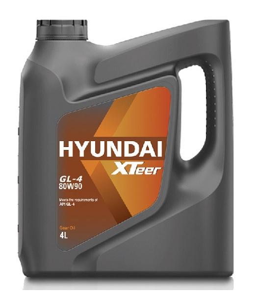 HYUNDAI-XTEER 1041421 МАСЛО ТРАНСМИССИОННОЕ Xteer Gear Oil-4 80W90 (4L) () 1шт