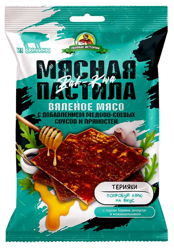 

Пастила мясная Пенные истории Терияки вяленая 45 г