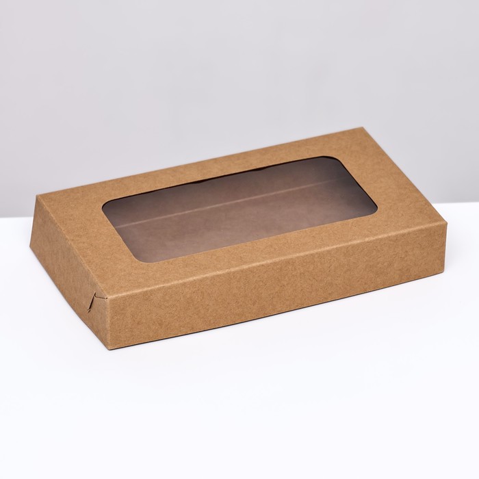 

Кондитерская упаковка, крафт, 18 x 10 x 3 см (2 шт.), Натуральный