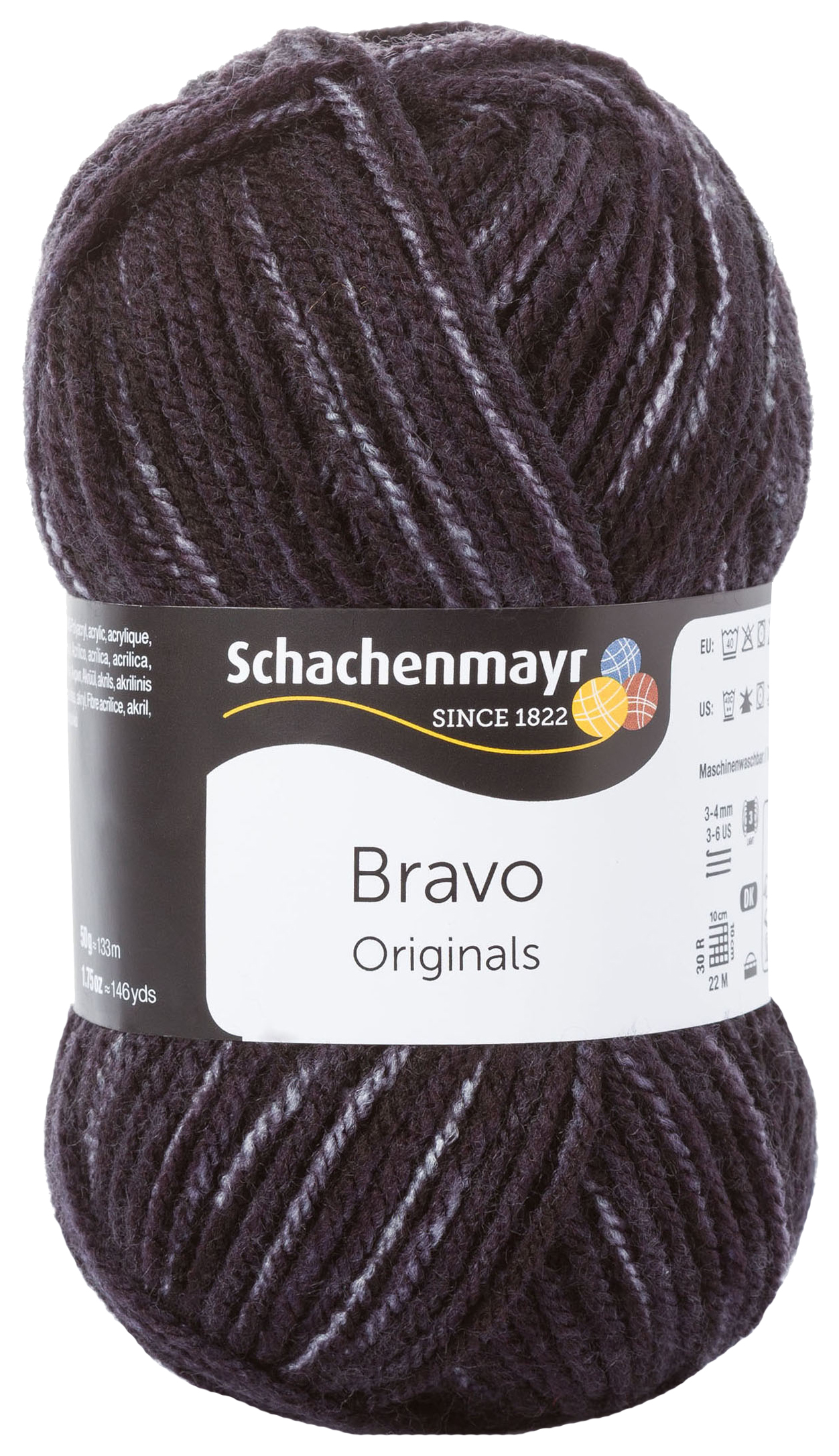 фото Пряжа для вязания schachenmayr 9801211 bravo original (08355, schwarz denim)